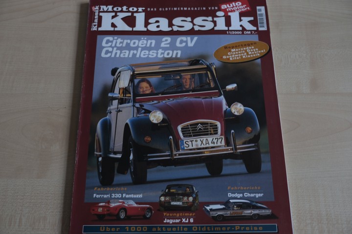 Deckblatt Motor Klassik (11/2000)